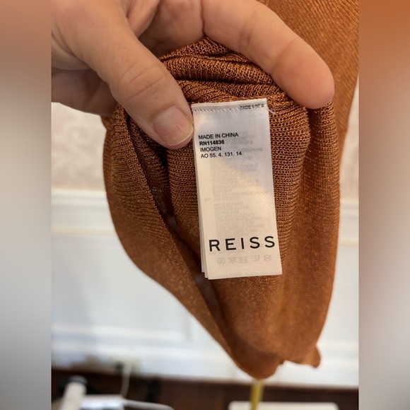Reiss Copper Knit Fabric - Picture 8 of 12